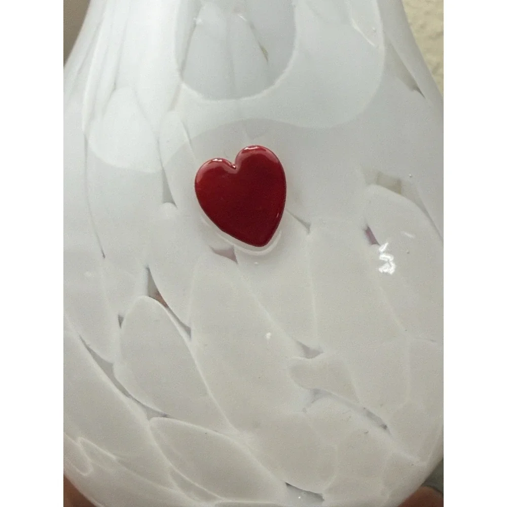 Anthropologie Vase Icon Confetti Icon Glass Vase Red Hearts